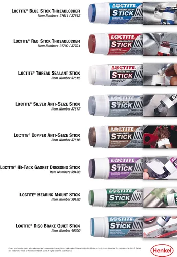 Vista 4 de Loctite 37615 PST - Varilla selladora de rosca, 0.67 oz, color rojo