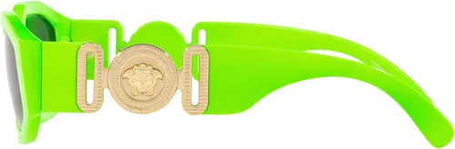 Vista 2 de Versace Gafas de sol unisex verde fluo lentes gris oscuro 2087in VERDE FLUO
