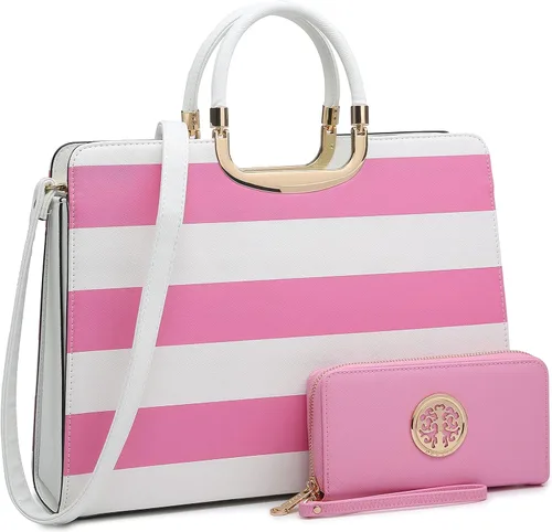 Vista 25 de Bolso de mano para mujer con asa superior, bolso de hombro, bolso tipo tote, cartera con billetera a juego 2-azul cocodrilo