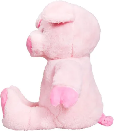 Vista 2 de Cuddly Soft 16 inch Stuffed Pink Pig... We Stuff 'Em... YOU LOVE' Em.