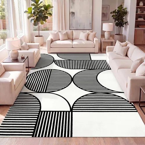Vista 18 de JONATHAN Y Nordby - Alfombra de tiras arqueadas de alto a bajo, para interiores y exteriores, 2x8, Beige/Crema, para patio, patio trasero, sala