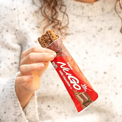 Vista 8 de NuGo Barra de proteínas, chocolate, 0.39 oz de proteína, sin gluten, 15