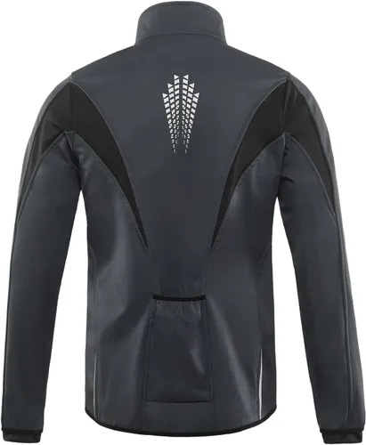 Vista 2 de Chaqueta térmica para ciclismo (tejido Softshell, resistente al viento, impermeable, 15K) de ARSUXEO