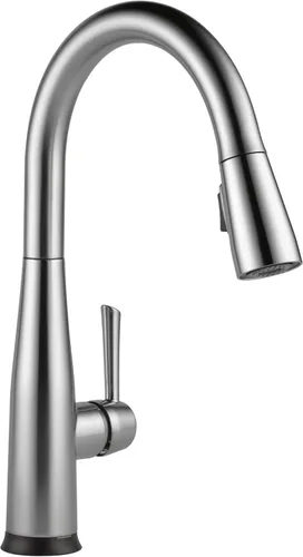 Vista 21 de Delta 9113TV-AR-DST Essa - Grifo de cocina, VoiceIQ, acero inoxidable ártico