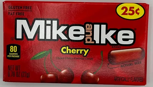Vista 8 de Paquete variado de 7 caramelos Mike and Ike - Incluye 5 cajas de teatro y 2 mini cajas- Mike e Ike Sour Mega Mix, Original, Tropical Typhoon, Berry