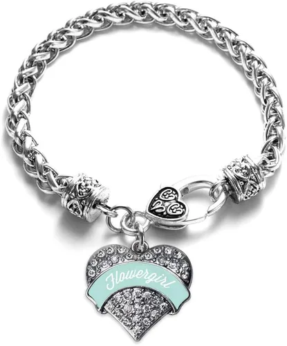 Vista 84 de Inspired Silver - Pulsera de plata con dije de corazón pavé con joyas de circonita cúbica