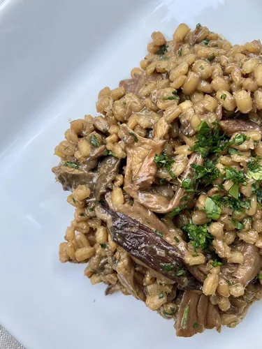 Vista 7 de Orzo de cebada orgánica - Granja familiar Bio Alberti, Poggio Aquilone, Umbría - 14.1 oz