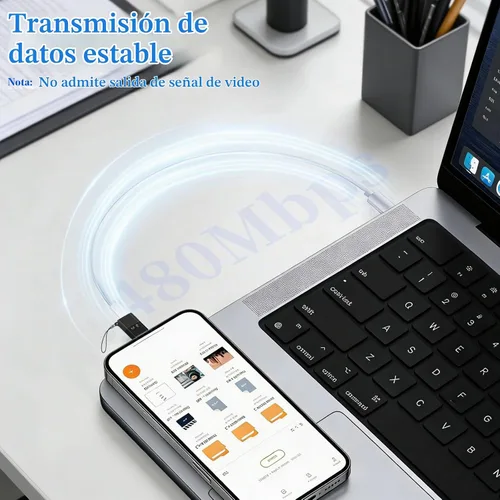 Vista 8 de Adaptador USB C a OTG de iluminación para conectar DJI Mic Mini y DJI Mic Series Receptor a iOS iPhone 14 13 12 11 Conector Smartphone/PC/Mac