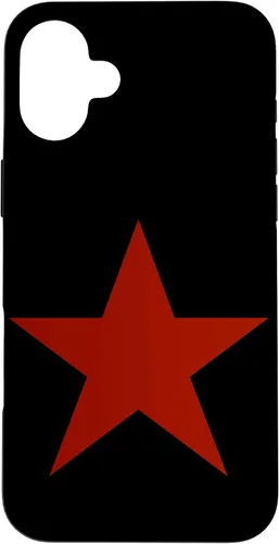 Vista 23 de Cyber Y2K Red Star On Black Front Retro Aesthetic Vintage Case for iPhone 16