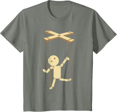 Vista 90 de Puppeteering - Camiseta de marionetas Ventrílocuo de tiriteros, Negro, S