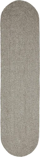 Vista 30 de BNM - Alfombra ovalada bohemia para interiores y exteriores con patrón trenzado sólido, perfecta para patio trasero, patio, oficina, sala de estar