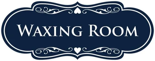 Vista 22 de Designer Waxing Room Sign (negro) - Pequeño 1 paquete