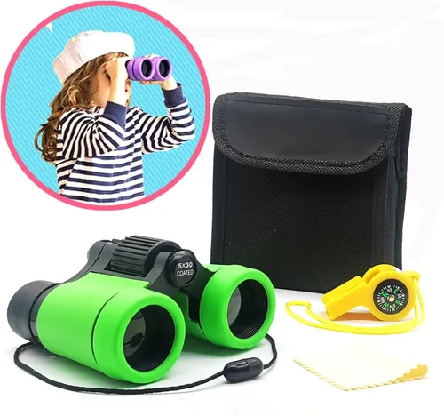 Vista 14 de Binoculares para niños, los mejores regalos para niños de 3 a 12 años, óptica de alta resolución, a prueba de golpes, mini binoculares para niños