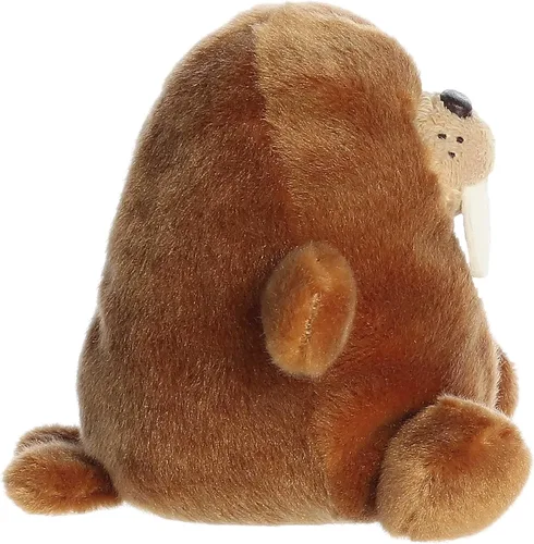 Vista 4 de Aurora Adorable Palm Pals Waldo Walrus - Divertido peluche coleccionable para coleccionistas de niños y adultos, perfecto para decorar habitaciones