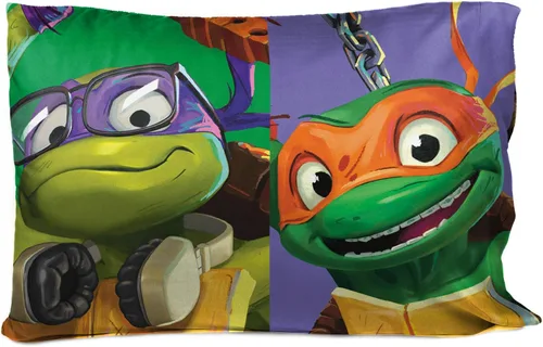 Vista 5 de Jay Franco Leonardo Ninja Turtle - Juego de peluche y funda de almohada