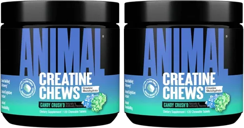 Vista 12 de Animal Gomitas de Creatina – Tabletas masticables mejoradas de monohidrato de creatina con AstraGin y sal marina, máxima absorción pre
