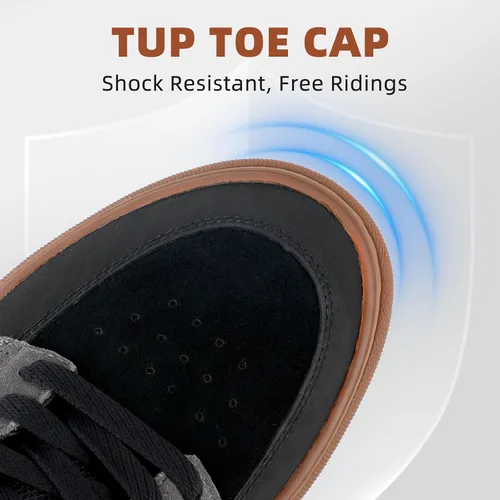 Vista 2 de Zapatos de ciclismo de montaña MTB para hombre, con pedales planos, adecuados para montar en bicicleta de montaña DH, enduro, cross, trail, BMX