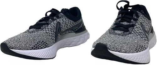 Vista 5 de Nike Hombres React Infinity 3, Negro Dk Humo Gris Niebla
