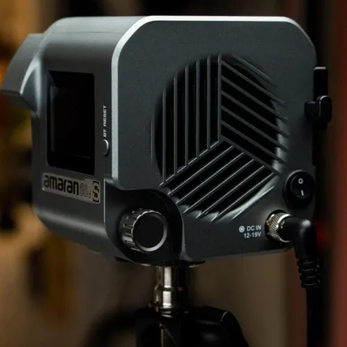 Vista 5 de Aputure Amaran 60D S, Luz de vídeo LED COB Luz del día Amaran 60D, Luz LED de vídeo COB de 60W 5600k Control de aplicación Bluetooth 8 efectos