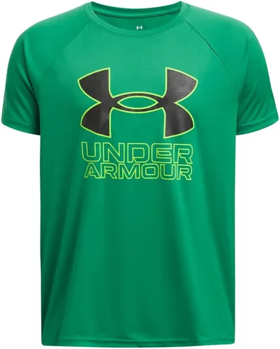 Vista 3 de Under Armour Camiseta de manga corta Tech Hybrid con estampado para niños