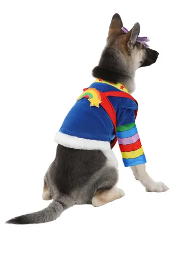 Vista 2 de Disfraz de Rainbow Brite para Perros Multicolor