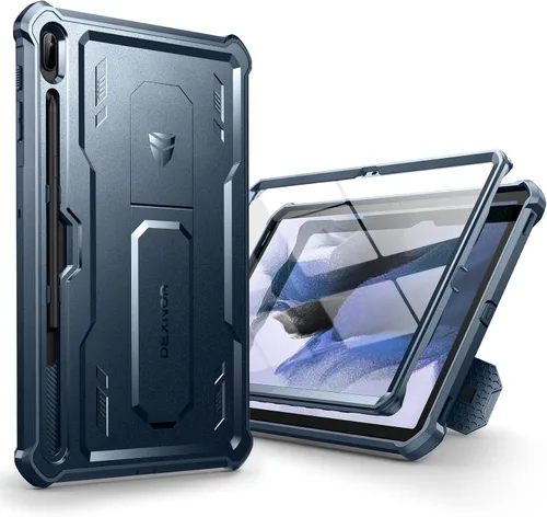 Vista 12 de Dexnor Funda para Galaxy Tab S8/S7 de 11 pulgadas, Protector de Pantalla Integrado y Soporte - Porta S Pen, Cubierta Protectora de Cuerpo Completo