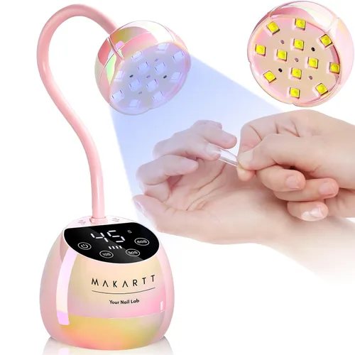 Vista 11 de Makartt Lámpara de uñas UV inalámbrica de cuello de cisne para uñas Gel-X A04-lámpara de uñas-Glazed Purple