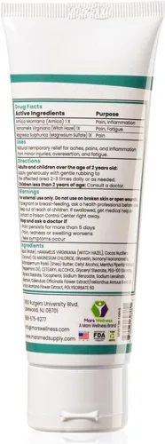 Vista 2 de MG+ - Tubo para apretar crema para el dolor, crema extra fuerte de magnesio y árnica, 4 onzas, nuevo tubo para apretar – Dolor de piernas