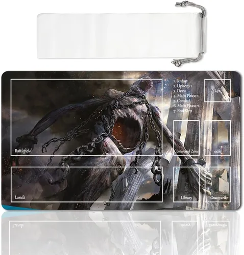 Vista 7 de Juego de mesa MTG Playmat Games Tamaño 60X35 cm CCG Compatible para TCG RPG CCG Play Mats (Ajani Steadfast-Zone)