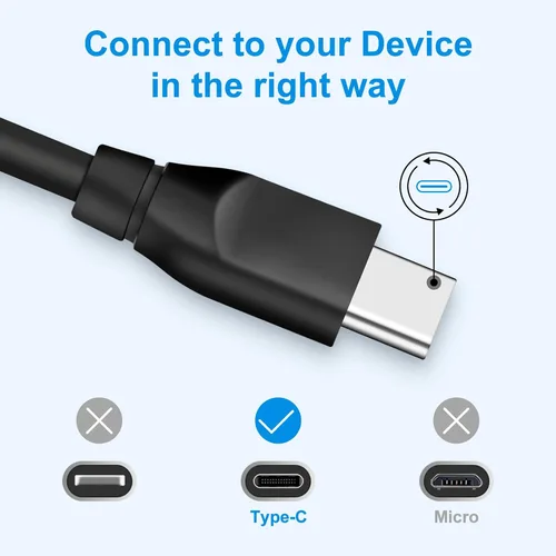 Vista 3 de Cable USB C a USB C, 60 W, paquete de 2 cables de carga rápida tipo C a tipo C de 6 pies C Phone Charger Cable for Samsung Galaxy S26 S25 S24 S23