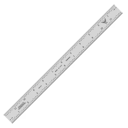 Vista 17 de Regla de maquinista de 6 pulgadas/150 mm, regla de 64 y mm Recubrimiento TiN rígido