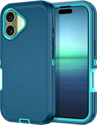Vista 10 de I-HONVA Funda para iPhone 17 a prueba de golpes, a prueba de polvo y caídas, 3 capas de protección de cuerpo completo [sin protector de pantalla]