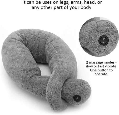 Vista 8 de Massage Pillow - Vibrating Massaging Neck Pillow Massage Therapy Cushion Relax Muscles Relieve Stress Massage Device