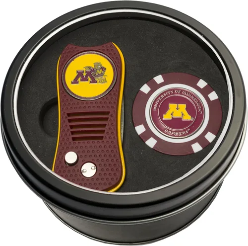Vista 5 de Team Golf NCAA - Juego de regalo de lata unisex para adultos con herramienta Switchfix Divot y chip de golf