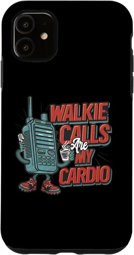 Vista 5 de Funda para profesor de educación especial retro para iPhone 15 Walkie Calls Are My Cardio