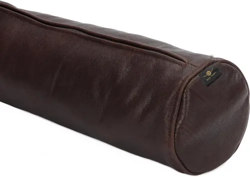 Vista 3 de Fundas de cojín de piel de cabra, funda de almohada redonda con cilindro cervical Diseñada para cabeza, cuello, espalda y piernas, 7 x 22