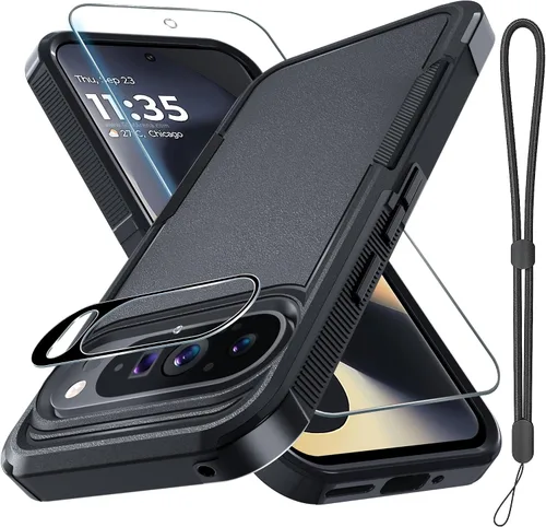 Vista 44 de Funda para Google Pixel 7A, Funda Protectora de Teléfono de Cuerpo Completo Resistente de Trabajo Pesado Robusta a Prueba de Golpes con Correa