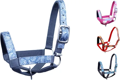 Vista 4 de Tahoe Tack Cuello halter de llama con revestimiento de nailon con banda nasal acolchada