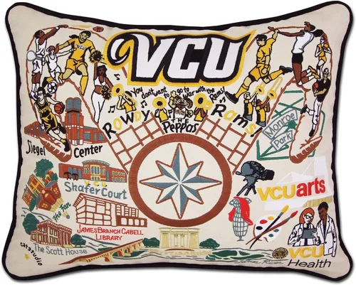Vista 18 de Catstudio Almohada decorativa bordada colegiada de la Universidad Estatal de los Apalaches