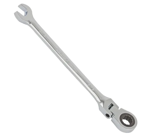Vista 7 de T44008 Llave combinada de trinquete flexible, acabado cromado, 1/4