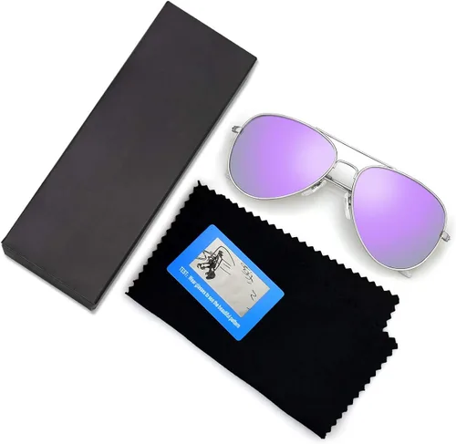 Vista 7 de Ziwanule Polarized Sunglasses for MenWomen Metal Mens Aviator Sunglasses Driving Sun Glasses