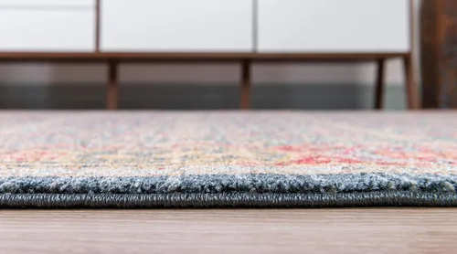 Vista 5 de Unique Loom Palace Collection - Alfombra geométrica tradicional, 2 pies x 3 pies, color azul marino/marrón
