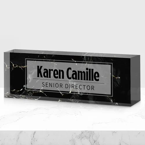 Vista 16 de Placa de nombre de oficina personalizada para escritorio, placa de nombre, regalos personalizados para compañeros de trabajo, jefe, profesor