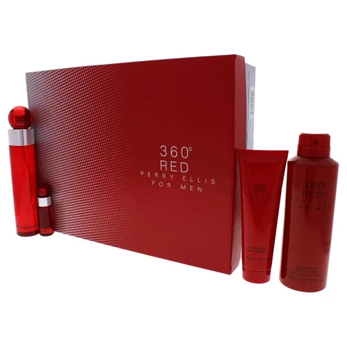 Vista 4 de Perry Ellis Eau de Toilette 360 Red para hombres con atomizador, 1.7 onzas