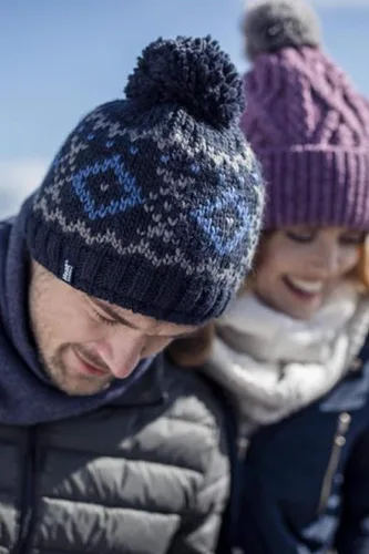 Vista 6 de HEAT HOLDERS - Gorro térmico para hombre con forro polar y pompón