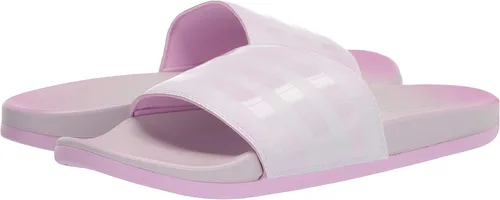 Vista 8 de adidas - Sandalia Adilette cómoda para mujer, Gris salpicaderolila claroblanco, 8