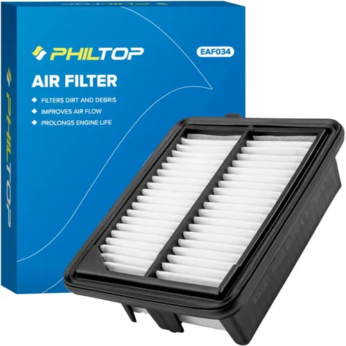 Vista 10 de PHILTOP Filtro de aire de motor CA10165 de repuesto para Honda Civic 2006-2011, L4 1.8L, panel rígido