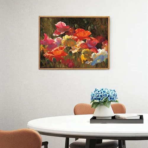 Vista 8 de Marco flotante de lona con aspecto de madera, marcos flotantes para lienzo estirado extraíble, pintura artística de pared, marcos de fotos