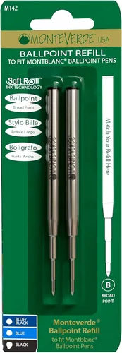 Vista 5 de Monteverde USA Ballpoint Refill (to Fit Montblanc) Broad Point (M14)