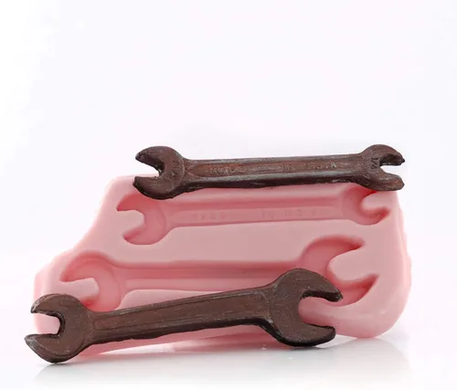 Vista 7 de Molde de llave de silicona para chocolate, fondant, caramelo, alimentos, resina de arcilla polimérica segura